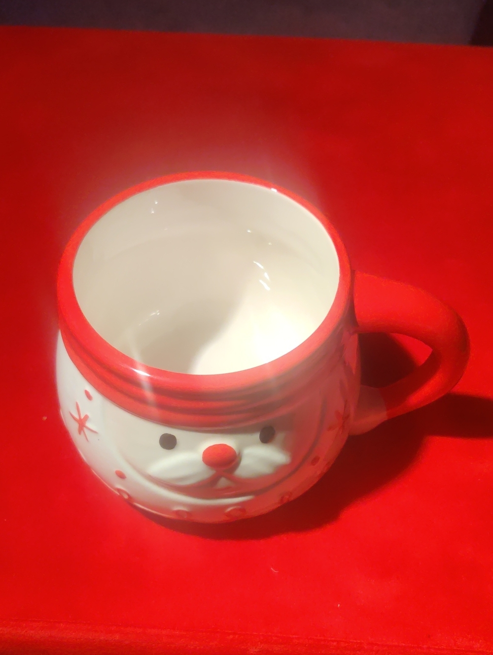 Rae Dunn by Magenta Santa Claus Mug Ceramic Clay Art Jolly Christmas Santas Face